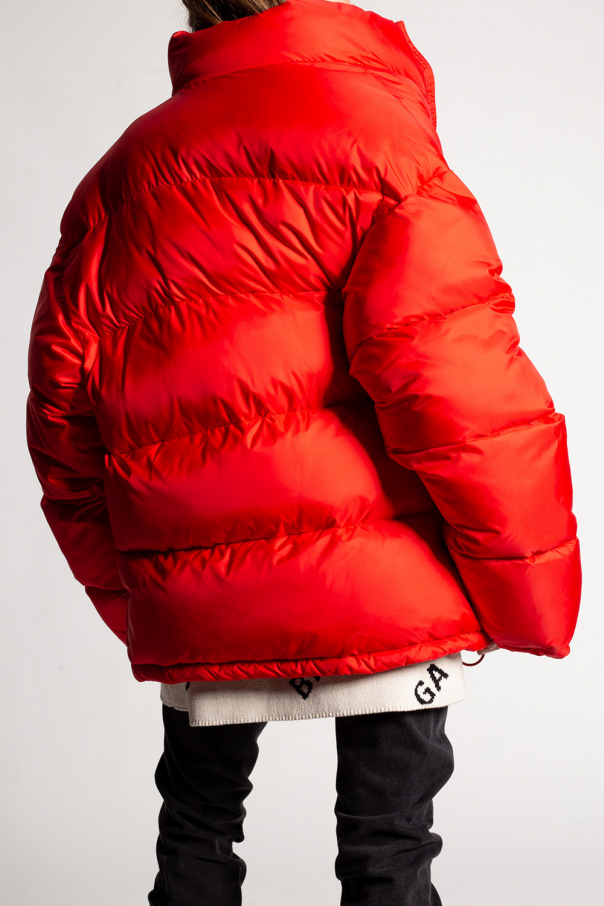 Balenciaga red puffer on sale jacket